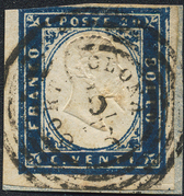 Lot 282 - Italy sardinia - Briefmarken Stilus e.U. 16. Auktion Lot 282 - Italy sardinia - Briefmarken Stilus e.U. 16. Auktion