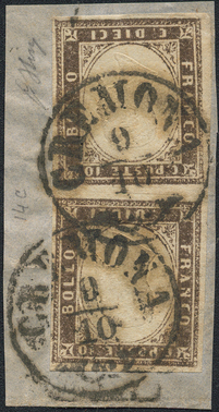 Lot 283 - Italy sardinia - Briefmarken Stilus e.U. 16. Auktion Lot 283 - Italy sardinia - Briefmarken Stilus e.U. 16. Auktion
