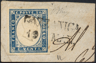 Lot 286 - Italy sardinia - Briefmarken Stilus e.U. 16. Auktion Lot 286 - Italy sardinia - Briefmarken Stilus e.U. 16. Auktion