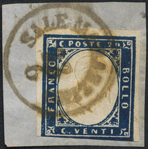 Lot 296 - Italy sardinia - Briefmarken Stilus e.U. 16. Auktion Lot 296 - Italy sardinia - Briefmarken Stilus e.U. 16. Auktion
