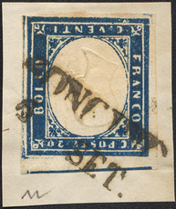 Lot 299 - Italy sardinia - Briefmarken Stilus e.U. 16. Auktion Lot 299 - Italy sardinia - Briefmarken Stilus e.U. 16. Auktion
