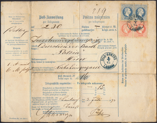 Lot 457 - Austria Carniola - Briefmarken Stilus e.U. 16. Auktion Lot 457 - Austria Carniola - Briefmarken Stilus e.U. 16. Auktion