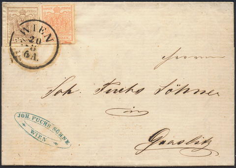 Lot 681 - Austria issue 1850 - Briefmarken Stilus e.U. 16. Auktion Lot 681 - Austria issue 1850 - Briefmarken Stilus e.U. 16. Auktion