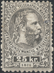 Lot 889 - Austria Austria-Telegraph-stamps - Briefmarken Stilus e.U. 16. Auktion Lot 889 - Austria Austria-Telegraph-stamps - Briefmarken Stilus e.U. 16. Auktion