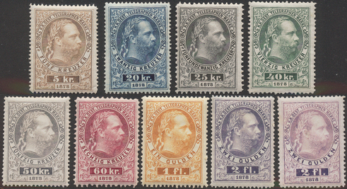 Lot 895 - Austria Austria-Telegraph-stamps - Briefmarken Stilus e.U. 16. Auktion Lot 895 - Austria Austria-Telegraph-stamps - Briefmarken Stilus e.U. 16. Auktion