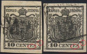 Lot 1057 - Austria Lombardy & Veneto Italy Lombardy & Veneto -  Briefmarken Stilus e.U. 16. Auktion