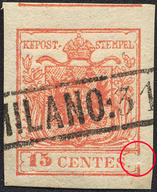 Lot 1151 - Austria Lombardy & Veneto Italy Lombardy & Veneto - Briefmarken Stilus e.U. 16. Auktion Lot 1151 - Austria Lombardy & Veneto Italy Lombardy & Veneto - Briefmarken Stilus e.U. 16. Auktion