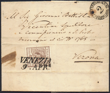 Lot 1199 - Austria Lombardy & Veneto Italy Lombardy & Veneto -  Briefmarken Stilus e.U. 16. Auktion