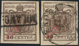Lot 1222 - Austria Lombardy & Veneto Italy Lombardy & Veneto - Briefmarken Stilus e.U. 16. Auktion Lot 1222 - Austria Lombardy & Veneto Italy Lombardy & Veneto - Briefmarken Stilus e.U. 16. Auktion