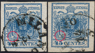 Lot 1291 - Austria Lombardy & Veneto Italy Lombardy & Veneto - Briefmarken Stilus e.U. 16. Auktion Lot 1291 - Austria Lombardy & Veneto Italy Lombardy & Veneto - Briefmarken Stilus e.U. 16. Auktion