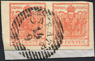 Lot 1316 - Austria Lombardy & Veneto Italy Lombardy & Veneto - Briefmarken Stilus e.U. 16. Auktion Lot 1316 - Austria Lombardy & Veneto Italy Lombardy & Veneto - Briefmarken Stilus e.U. 16. Auktion