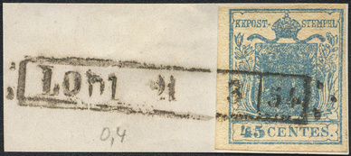 Lot 1342 - Austria Lombardy & Veneto Italy Lombardy & Veneto - Briefmarken Stilus e.U. 16. Auktion Lot 1342 - Austria Lombardy & Veneto Italy Lombardy & Veneto - Briefmarken Stilus e.U. 16. Auktion