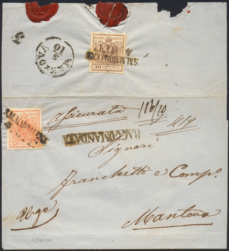 Lot 1426 - Austria Lombardy & Veneto Italy Lombardy & Veneto - Briefmarken Stilus e.U. 16. Auktion Lot 1426 - Austria Lombardy & Veneto Italy Lombardy & Veneto - Briefmarken Stilus e.U. 16. Auktion