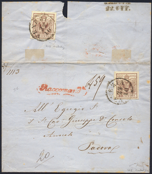 Lot 1437 - Austria Lombardy & Veneto Italy Lombardy & Veneto - Briefmarken Stilus e.U. 16. Auktion Lot 1437 - Austria Lombardy & Veneto Italy Lombardy & Veneto - Briefmarken Stilus e.U. 16. Auktion