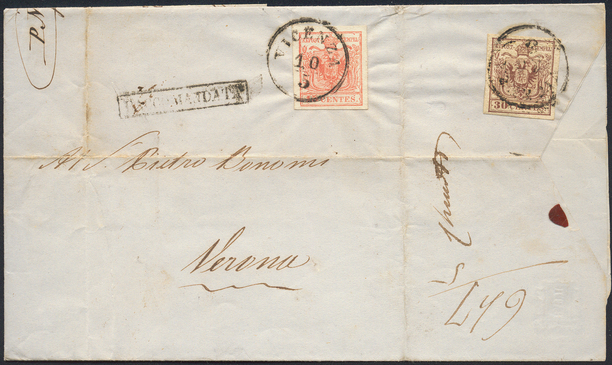 Lot 1443 - Austria Lombardy & Veneto Italy Lombardy & Veneto - Briefmarken Stilus e.U. 16. Auktion Lot 1443 - Austria Lombardy & Veneto Italy Lombardy & Veneto - Briefmarken Stilus e.U. 16. Auktion