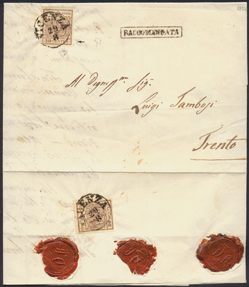 Lot 1444 - Austria Lombardy & Veneto Italy Lombardy & Veneto - Briefmarken Stilus e.U. 16. Auktion Lot 1444 - Austria Lombardy & Veneto Italy Lombardy & Veneto - Briefmarken Stilus e.U. 16. Auktion