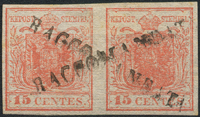 Lot 1447 - Austria Lombardy & Veneto Italy Lombardy & Veneto - Briefmarken Stilus e.U. 16. Auktion Lot 1447 - Austria Lombardy & Veneto Italy Lombardy & Veneto - Briefmarken Stilus e.U. 16. Auktion