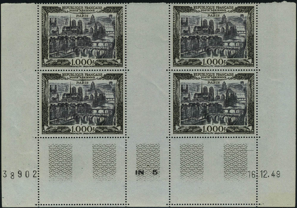 Lot 1020 - France poste aerienne - Francois Feldman F.C.N.P François FELDMAN sale #124 Lot 1020 - France poste aerienne - Francois Feldman F.C.N.P François FELDMAN sale #124