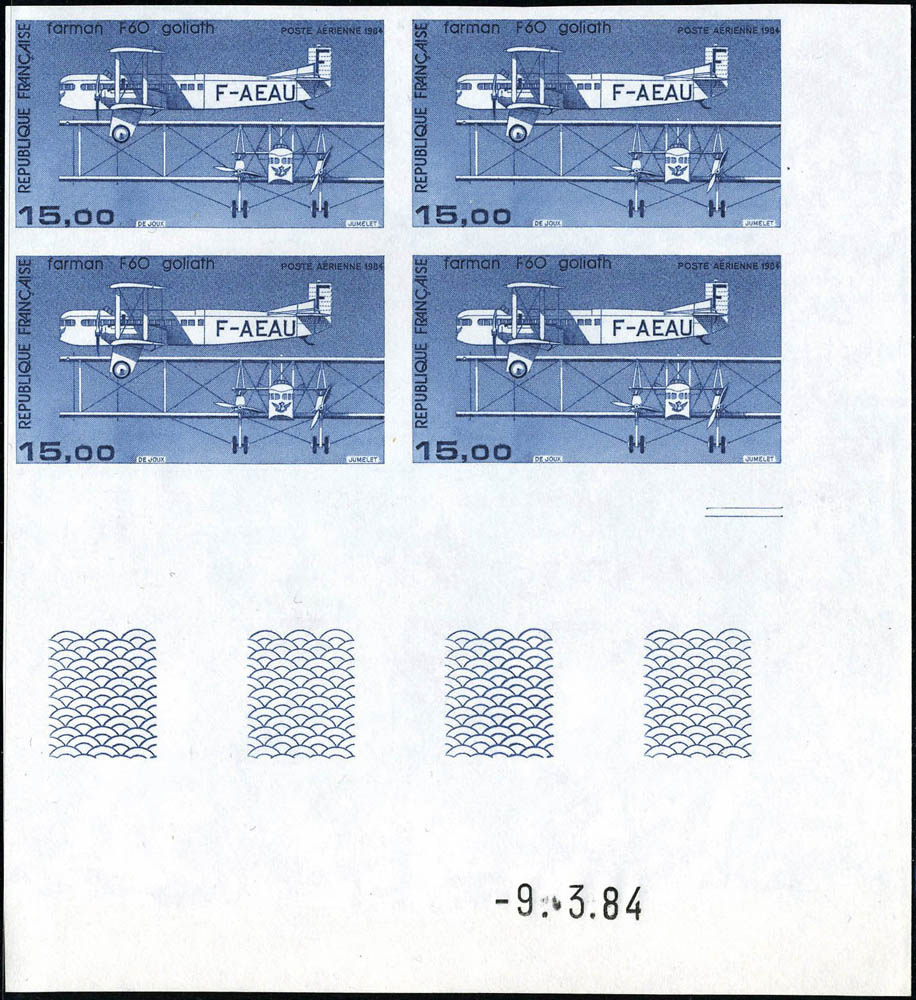 Lot 1035 - France poste aerienne - Francois Feldman F.C.N.P François FELDMAN sale #124 Lot 1035 - France poste aerienne - Francois Feldman F.C.N.P François FELDMAN sale #124
