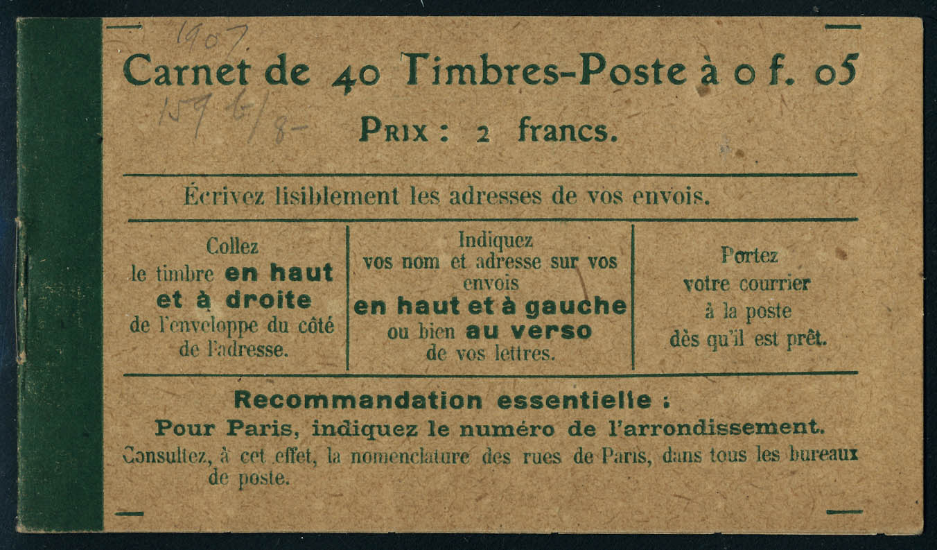 Lot 1062 - France carnets - Francois Feldman F.C.N.P François FELDMAN sale #124 Lot 1062 - France carnets - Francois Feldman F.C.N.P François FELDMAN sale #124
