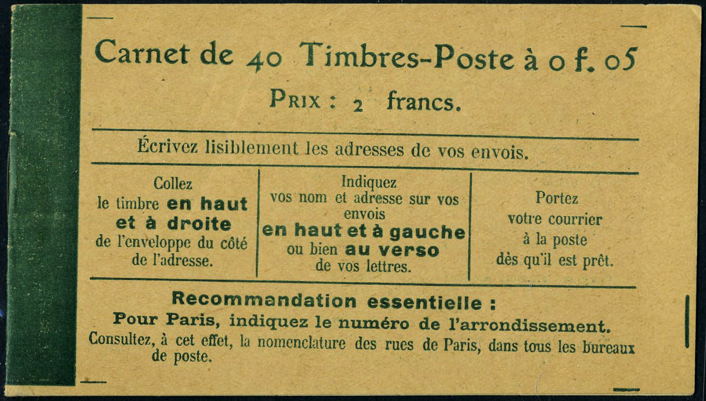 Lot 1065 - France carnets - Francois Feldman F.C.N.P François FELDMAN sale #124 Lot 1065 - France carnets - Francois Feldman F.C.N.P François FELDMAN sale #124