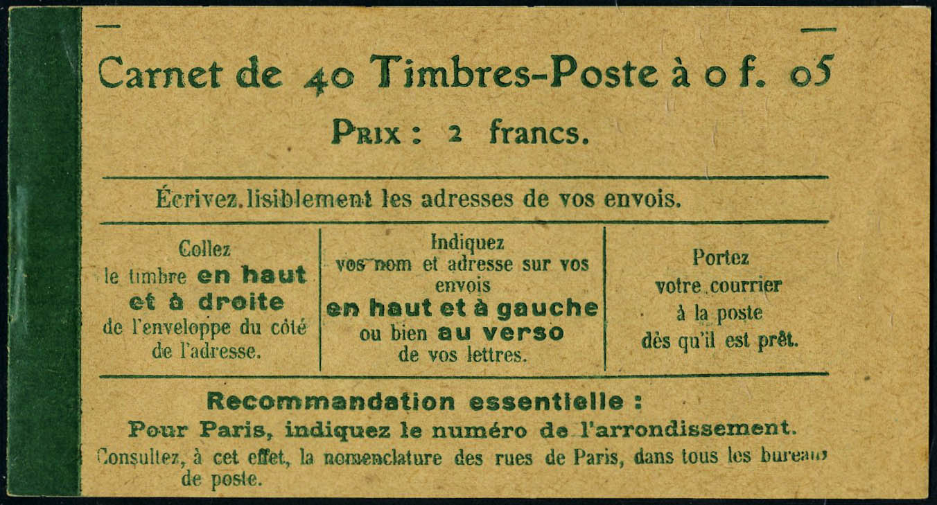 Lot 1066 - France carnets - Francois Feldman F.C.N.P François FELDMAN sale #124 Lot 1066 - France carnets - Francois Feldman F.C.N.P François FELDMAN sale #124