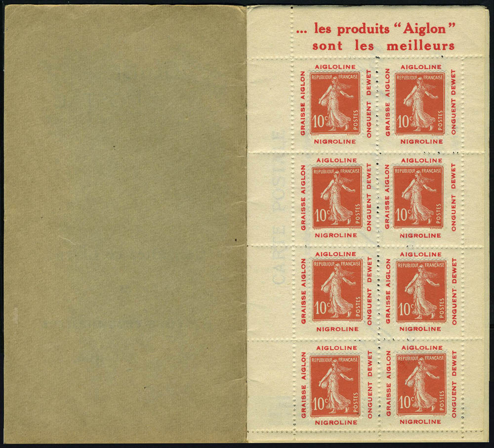 Lot 1068 - France carnets - Francois Feldman F.C.N.P François FELDMAN sale #124 Lot 1068 - France carnets - Francois Feldman F.C.N.P François FELDMAN sale #124