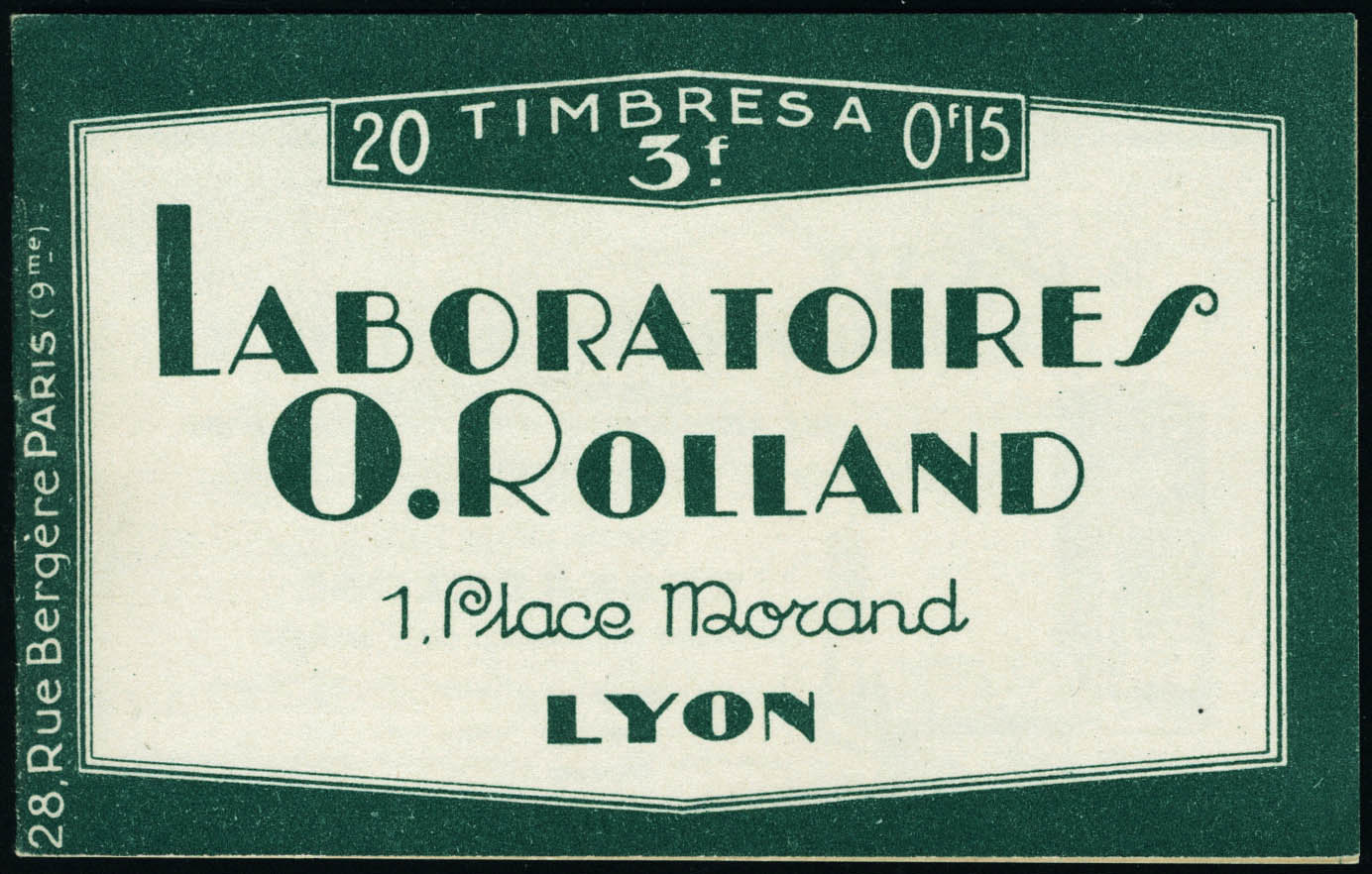Lot 1080 - France carnets -  Francois Feldman F.C.N.P François FELDMAN sale #124