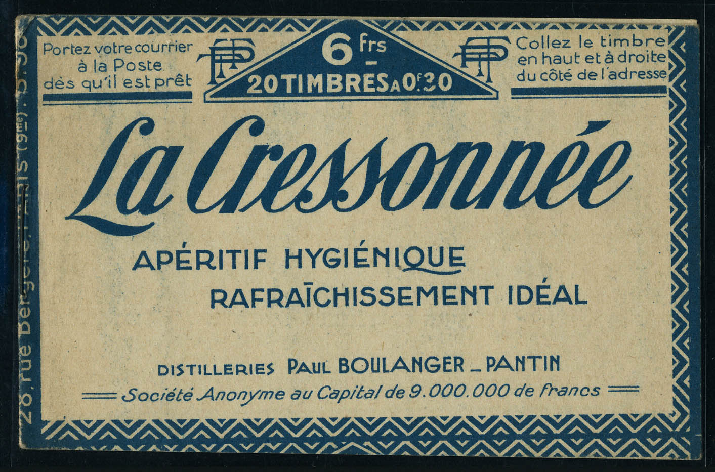 Lot 1088 - France carnets -  Francois Feldman F.C.N.P François FELDMAN sale #124