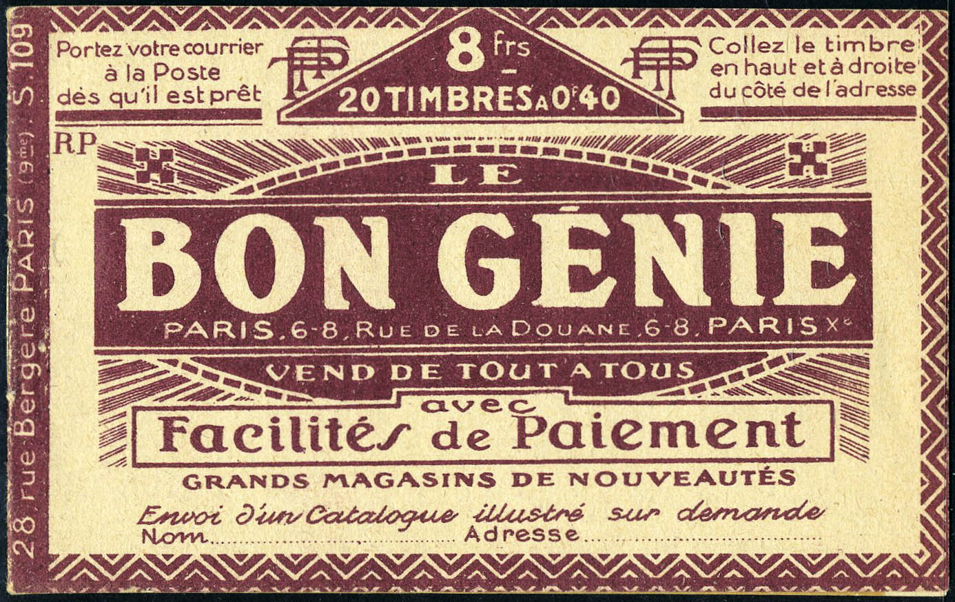 Lot 1094 - France carnets -  Francois Feldman F.C.N.P François FELDMAN sale #124