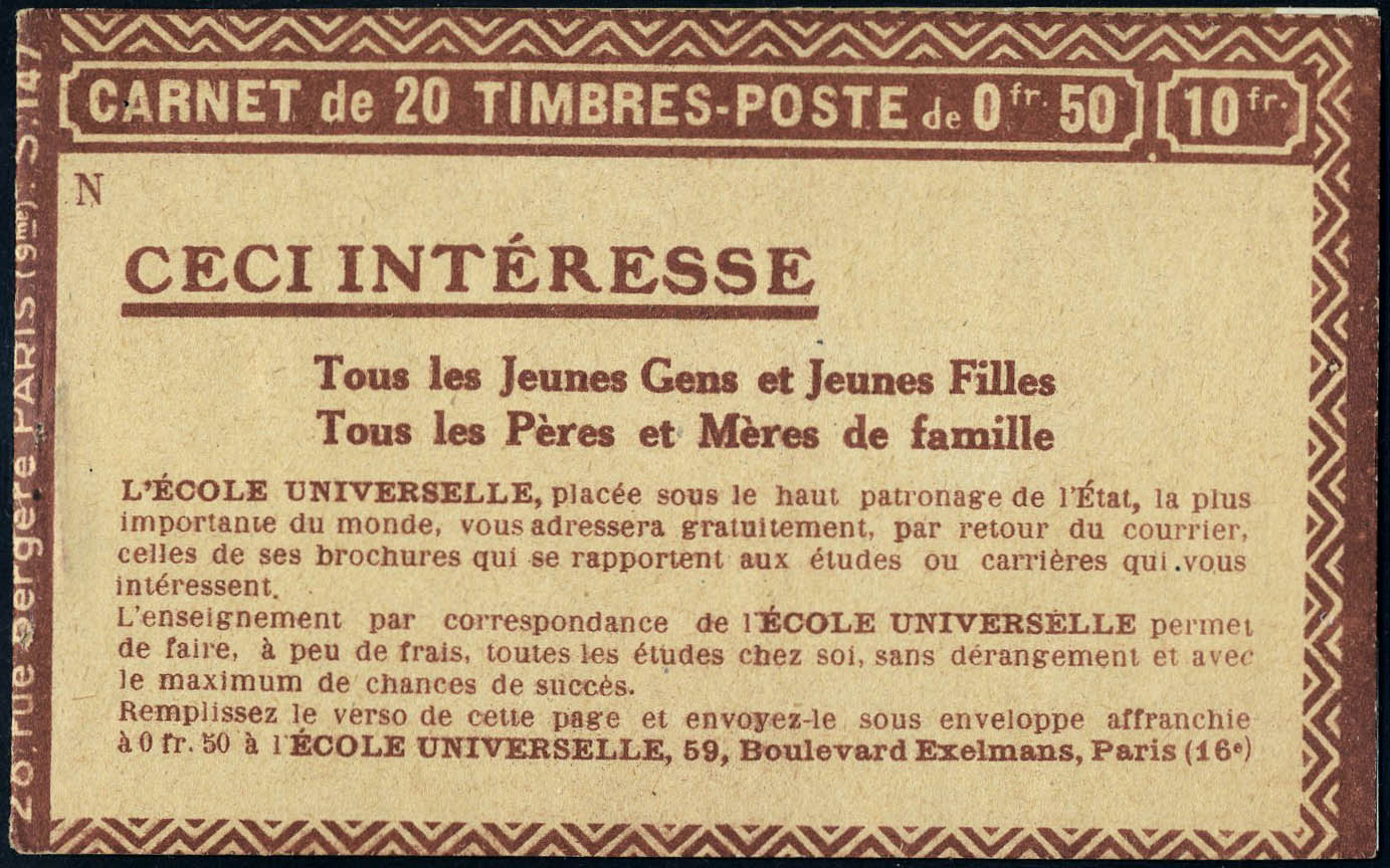 Lot 1103 - France carnets - Francois Feldman F.C.N.P François FELDMAN sale #124 Lot 1103 - France carnets - Francois Feldman F.C.N.P François FELDMAN sale #124