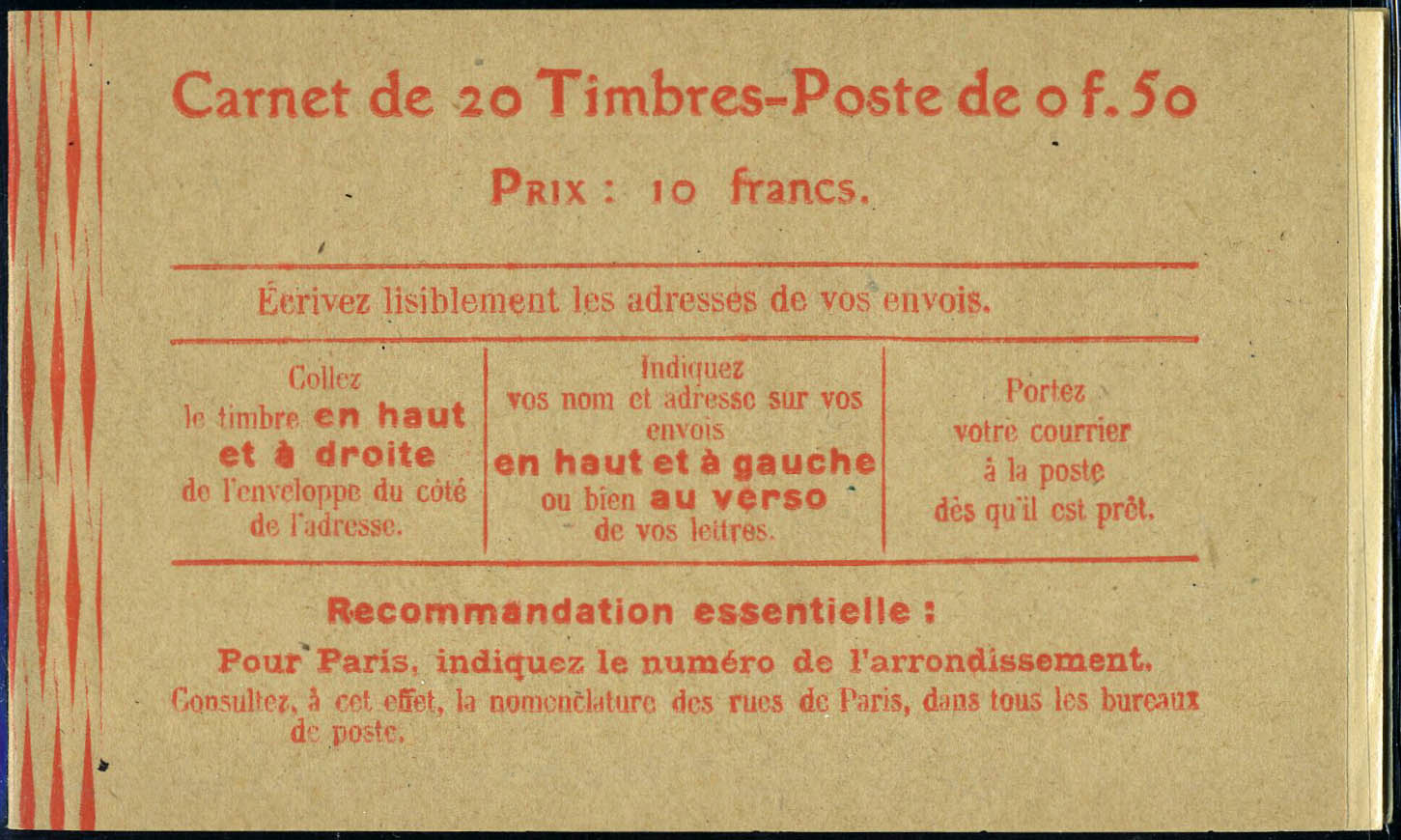 Lot 1106 - France carnets - Francois Feldman F.C.N.P François FELDMAN sale #124 Lot 1106 - France carnets - Francois Feldman F.C.N.P François FELDMAN sale #124