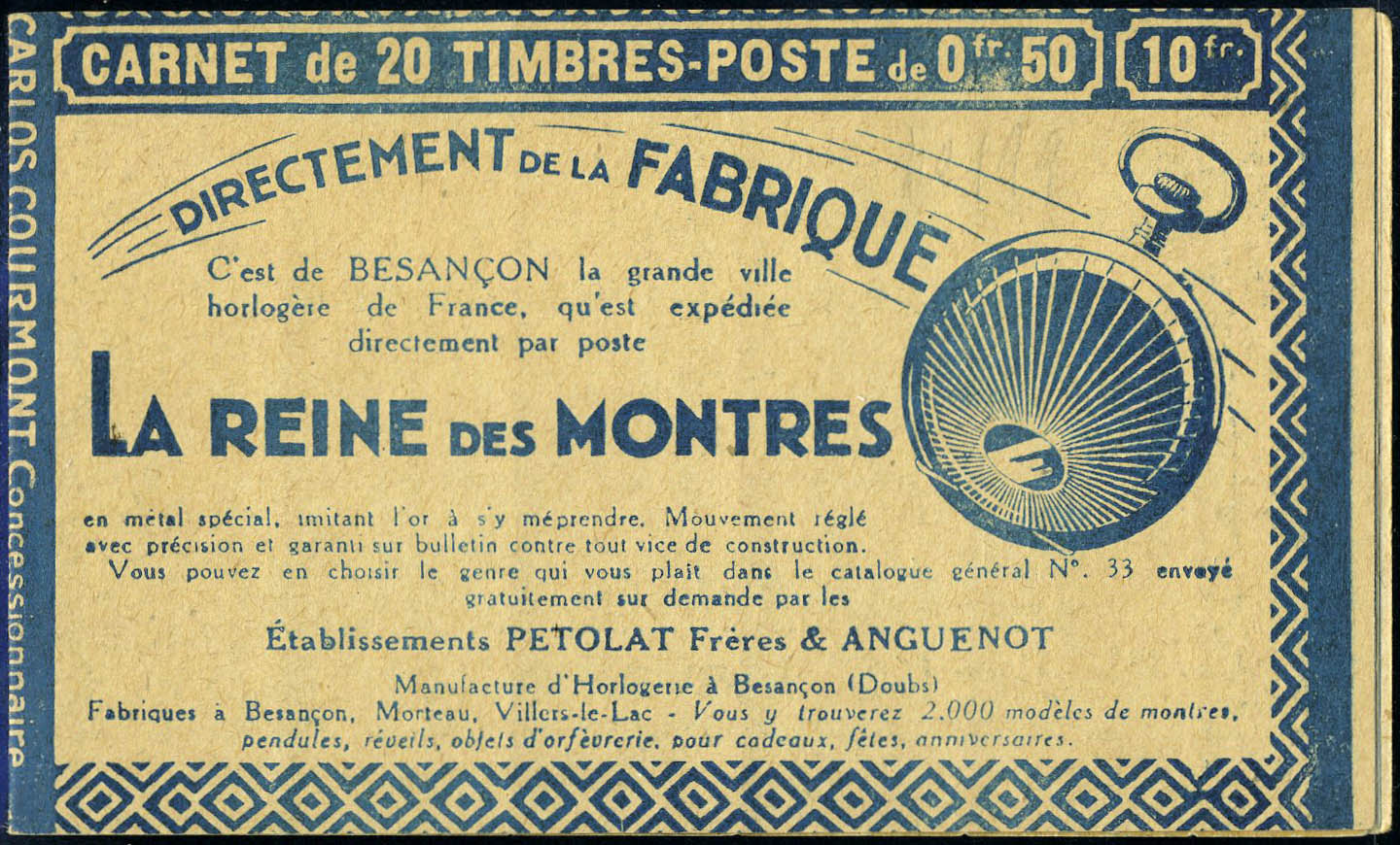 Lot 1107 - France carnets - Francois Feldman F.C.N.P François FELDMAN sale #124 Lot 1107 - France carnets - Francois Feldman F.C.N.P François FELDMAN sale #124