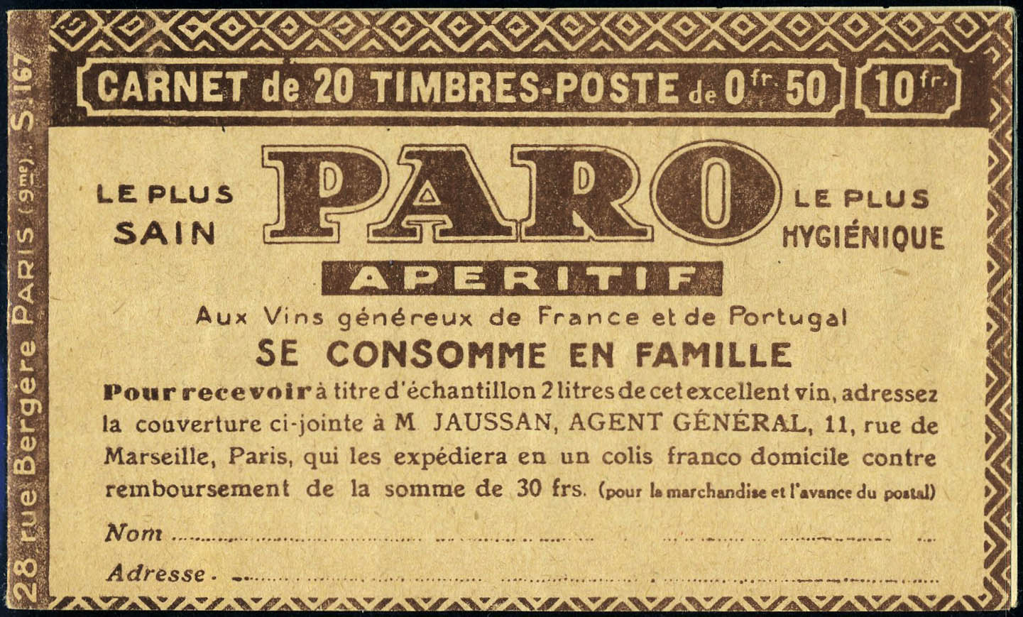 Lot 1108 - France carnets - Francois Feldman F.C.N.P François FELDMAN sale #124 Lot 1108 - France carnets - Francois Feldman F.C.N.P François FELDMAN sale #124
