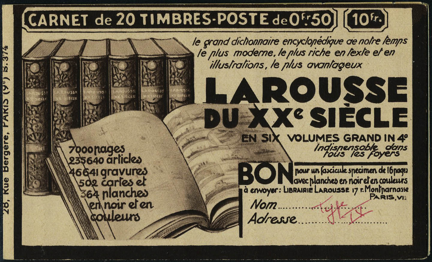 Lot 1125 - France carnets - Francois Feldman F.C.N.P François FELDMAN sale #124 Lot 1125 - France carnets - Francois Feldman F.C.N.P François FELDMAN sale #124