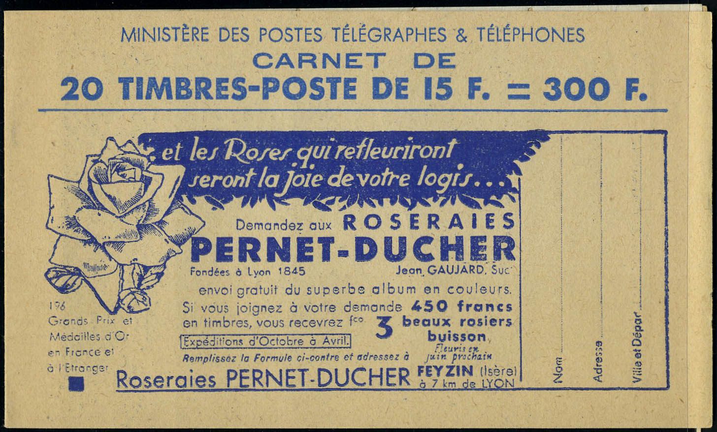 Lot 1148 - France carnets - Francois Feldman F.C.N.P François FELDMAN sale #124 Lot 1148 - France carnets - Francois Feldman F.C.N.P François FELDMAN sale #124