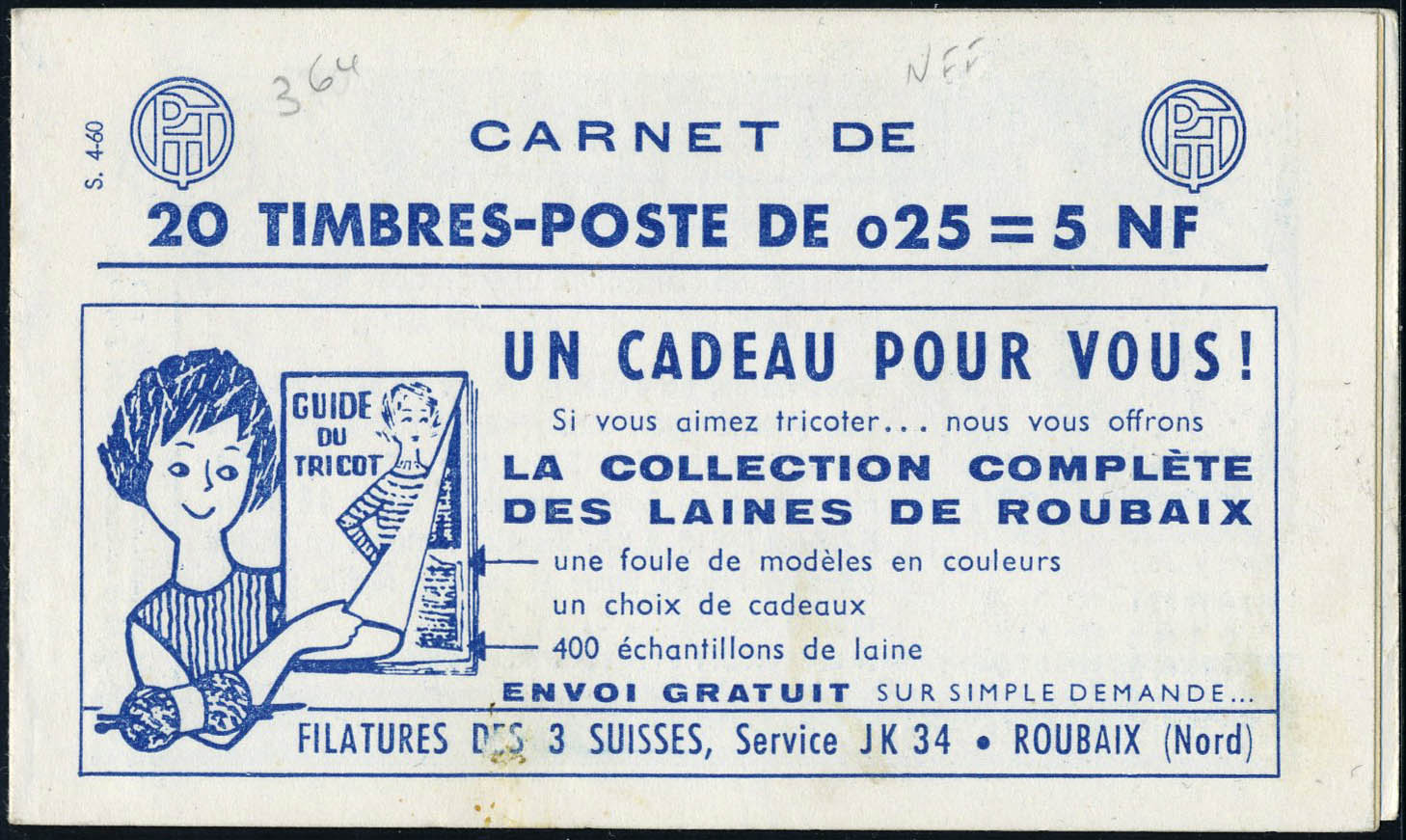 Lot 1171 - France carnets -  Francois Feldman F.C.N.P François FELDMAN sale #124
