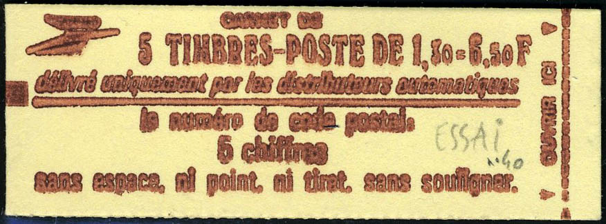 Lot 1207 - France carnets -  Francois Feldman F.C.N.P François FELDMAN sale #124