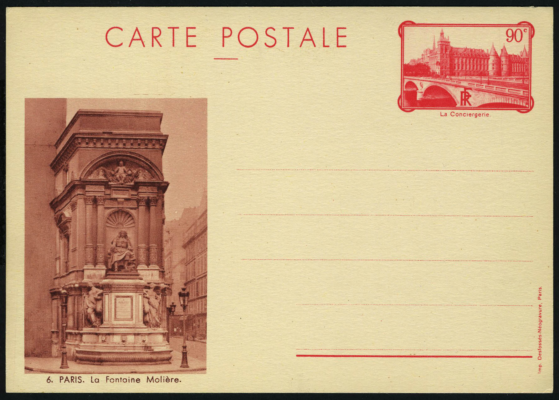 Lot 1209 - France entiers postaux -  Francois Feldman F.C.N.P François FELDMAN sale #124