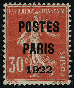 Lot 1231 - France preobliteres - Francois Feldman F.C.N.P François FELDMAN sale #124 Lot 1231 - France preobliteres - Francois Feldman F.C.N.P François FELDMAN sale #124