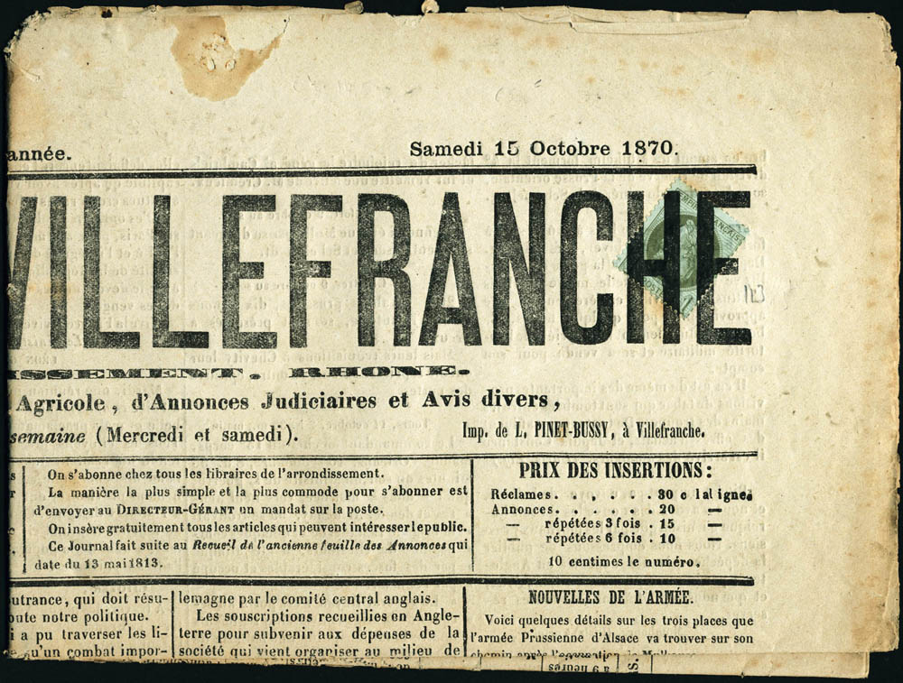 Lot 127 - France second empire - Francois Feldman F.C.N.P François FELDMAN sale #124 Lot 127 - France second empire - Francois Feldman F.C.N.P François FELDMAN sale #124