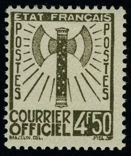 Lot 1274 - France timbres de service - Francois Feldman F.C.N.P François FELDMAN sale #124 Lot 1274 - France timbres de service - Francois Feldman F.C.N.P François FELDMAN sale #124