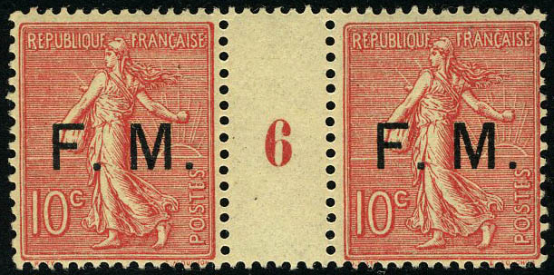 Lot 1368 - France timbres de franchise -  Francois Feldman F.C.N.P François FELDMAN sale #124