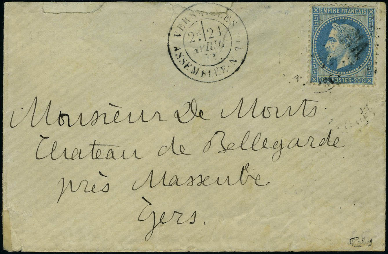 Lot 139 - France second empire - Francois Feldman F.C.N.P François FELDMAN sale #124 Lot 139 - France second empire - Francois Feldman F.C.N.P François FELDMAN sale #124