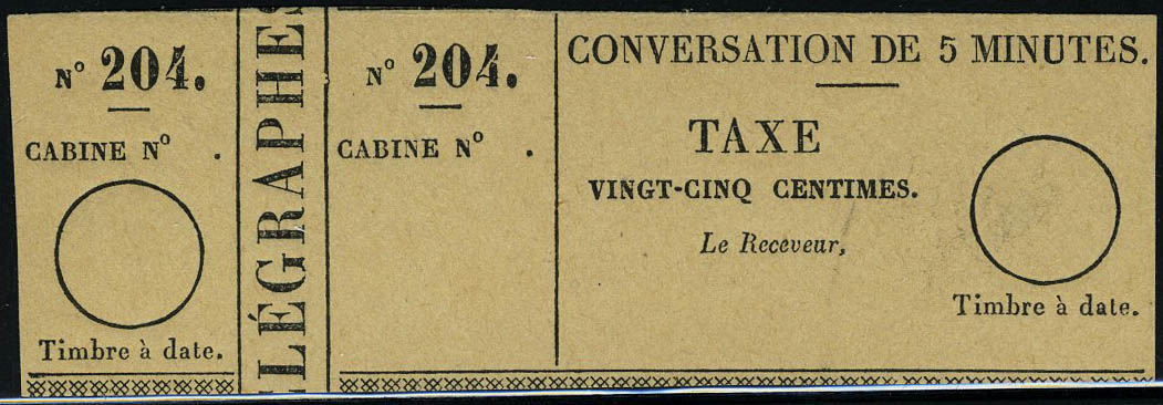 Lot 1518 - France timbres telephone -  Francois Feldman F.C.N.P François FELDMAN sale #124