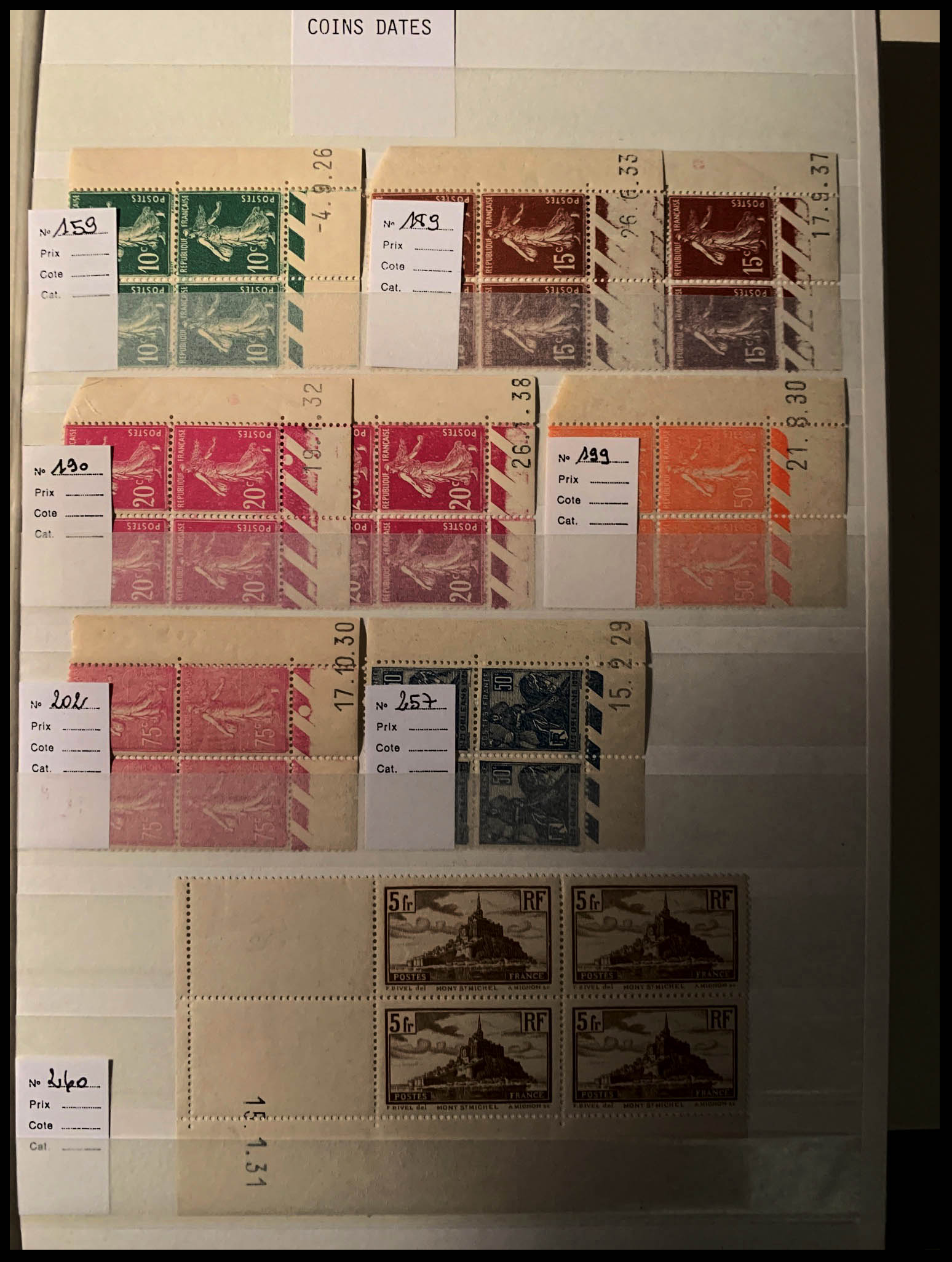 Lot 1543 - France Lots & Collections -  Francois Feldman F.C.N.P François FELDMAN sale #124