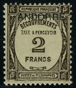 Lot 1636 - andorre timbres-taxe -  Francois Feldman F.C.N.P François FELDMAN sale #124