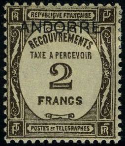 Lot 1637 - andorre timbres-taxe -  Francois Feldman F.C.N.P François FELDMAN sale #124