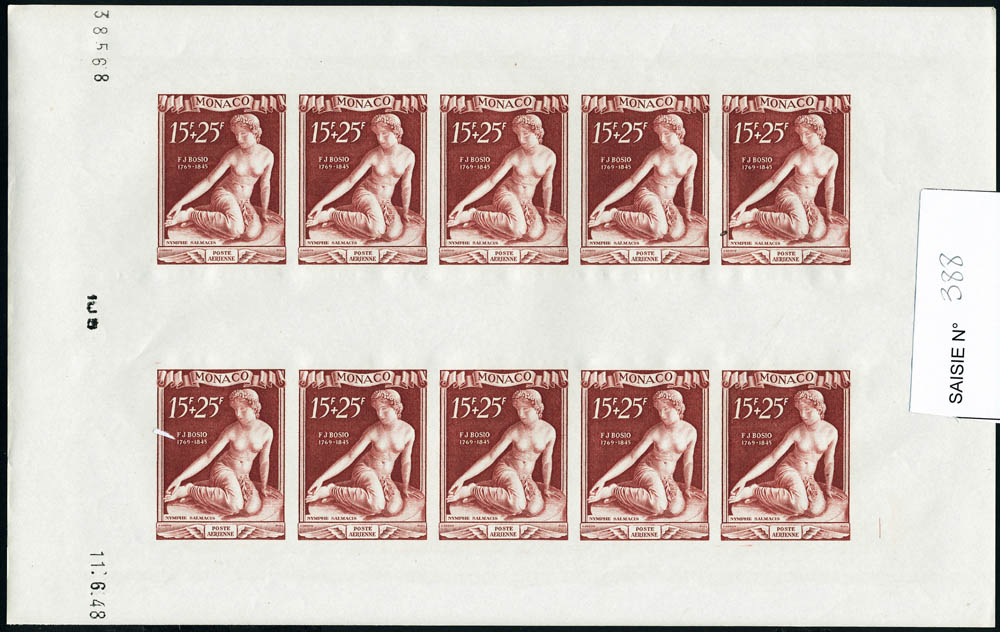 Lot 1669 - Monaco  -  Francois Feldman F.C.N.P François FELDMAN sale #124