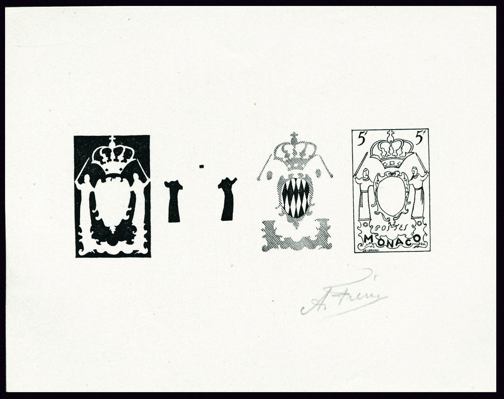 Lot 1672 - Monaco  -  Francois Feldman F.C.N.P François FELDMAN sale #124